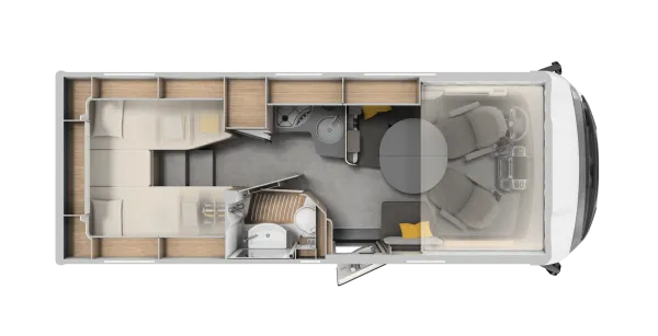 Tagesgrundriss Laika Ecovip H 3119