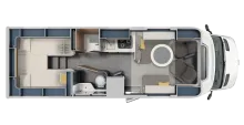 Grundriss Tag Laika Kreos L 5009 MB *Automatik*Wohnraumklima*RFK*