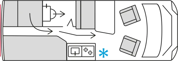Tagesgrundriss Bürstner Habiton HM 6.0