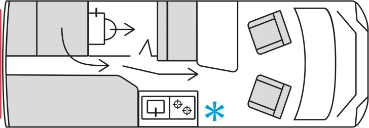 Grundriss Tag Bürstner Habiton HM 6.0 *Park-Paket*3,5t*Winter-Paket*