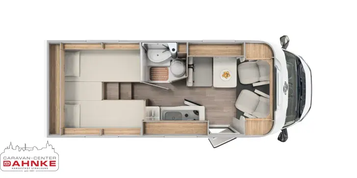 Grundriss Tag Carado VAN V337 Pro+ SAT / TV / Markise / Automatik