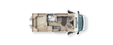 Grundriss Tag Malibu Van Comfort 600 DB charming GT skyview Dieselheizung, Automatik