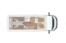 Grundriss Tag Weinsberg CaraBus 600 ME