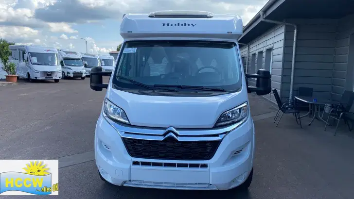 Frontal Vorne Hobby Optima ONTOUR Edition V65 GE TV-SAT Anlage