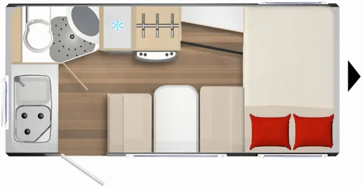 Grundriss Tag Bürstner Premio Life 425 TS