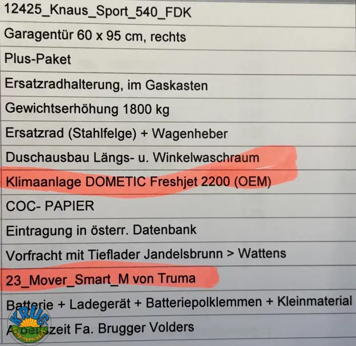 Fahrzeugbild Knaus Sport 540 FDK Mover & Klima, Hagel #11