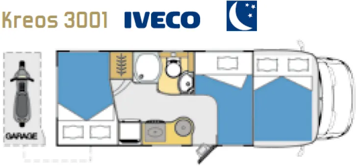 Grundriss Nacht Laika Kreos 3001