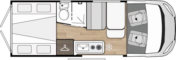 Tagesgrundriss Benimar Benivan B120 UP