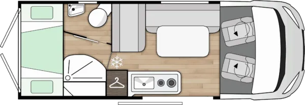 Tagesgrundriss Benimar Benivan B170