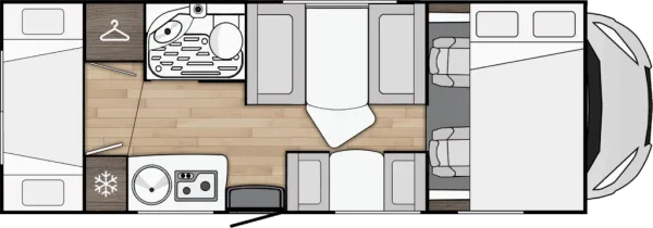 Tagesgrundriss Benimar Sport S324 UP