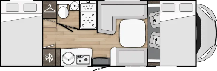 Grundriss Tag Benimar Sport S344 UP SOLAR TV MARKISE