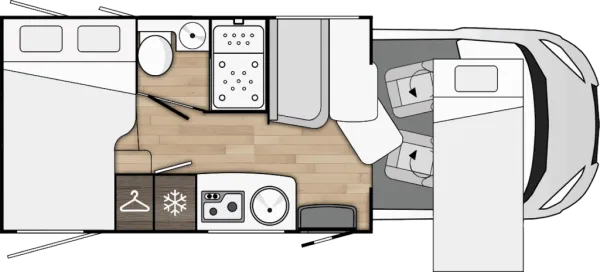 Tagesgrundriss Benimar Tessoro T440 UP