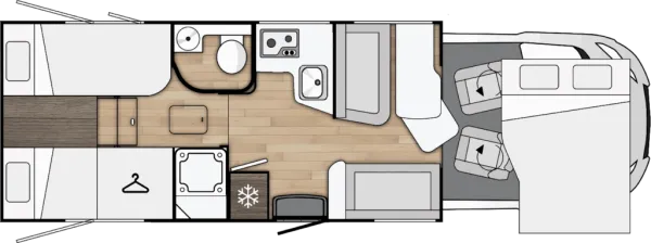 Tagesgrundriss Benimar Tessoro T463 UP