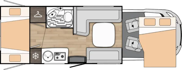 Tagesgrundriss Benimar Tessoro T425