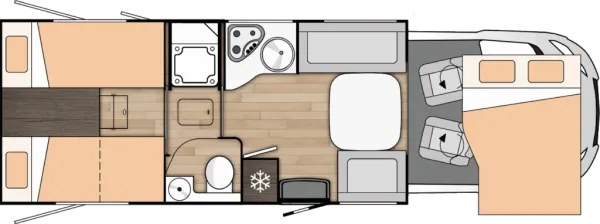 Tagesgrundriss Benimar Tessoro T468