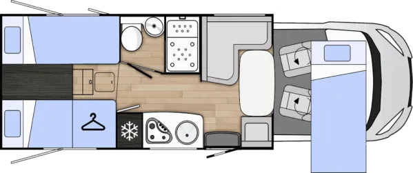 Tagesgrundriss Benimar Mileo M261