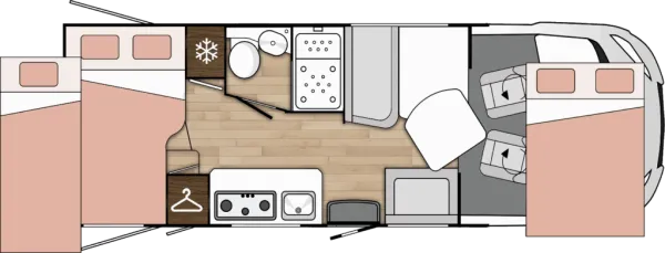 Tagesgrundriss Benimar Amphitryon A940