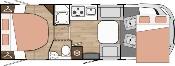 Tagesgrundriss Benimar Amphitryon A998