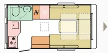Grundriss Tag Adria Action 391 LH Sports 2026 * Sport * Alu * Dachrel.