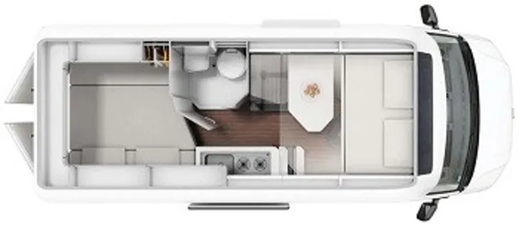 Grundriss Tag VW Grand California 600 Licht-Sicht Paket Combi 6E