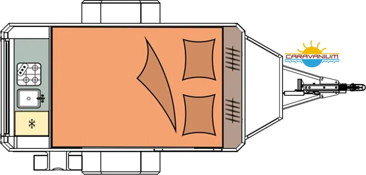 Grundriss Tag Camppass CR 400 Sonderpreis Aktion !!