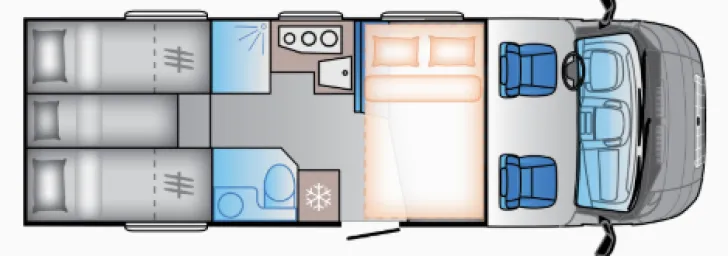 Grundriss Nacht Sun Living S 75 SL LITE - Verfügbar ab 03/2026