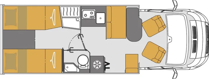 Grundriss Tag Mooveo Tei 70EB SAT,TV,Solar,Lithium