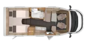 Grundriss Tag Knaus Sky TI 650 MEG IC-Line 8 - Gang Automatik Getriebe