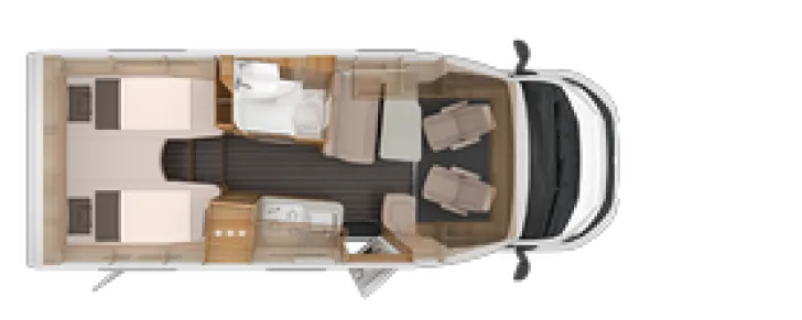 Grundriss Tag Knaus Sky TI 650 MEG IC-Line 8 - Gang Automatik Getriebe