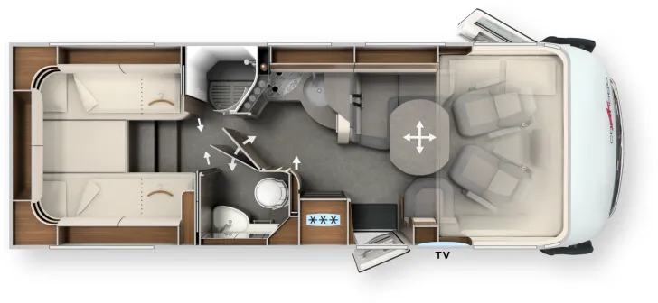 Grundriss Tag Carthago chic c-line I 4.9 LE Sky Dream Comfort