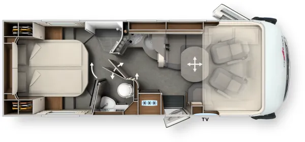 Tagesgrundriss Carthago chic c-line I 5.0 QB
