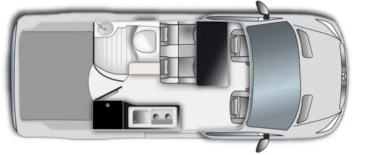Grundriss Tag Westfalia James Cook AD 190 PS TAGESZULASSUNG*4x4*OFFROAD-PAKET*DISTRONIC