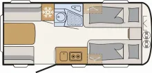 Grundriss Tag Dethleffs Camper 460 EL First Edition, Sicherheitspaket