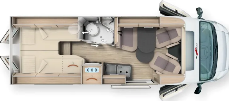 Grundriss Tag Malibu Van charming GT 640LERB Mareien Performance (619)