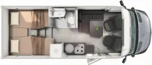 Grundriss Tag Hymer ML-T CrossOver 570 Hagel-Schnäppchen!|4x4|320Ah|
