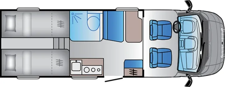 Grundriss Tag Sun Living C 65SL Solar|FRT|Markise|Safety+Style|Ladeboost.