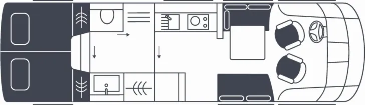 Grundriss Tag Niesmann + Bischoff Arto 88 E Ab sofort verfügbar!!