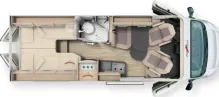 Grundriss Tag Malibu Van comfort 640 LE Automatik, TOP Fiat