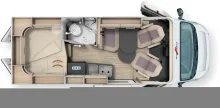 Grundriss Tag Malibu Van diversity 600 DB K Automatik, Mega Preis!