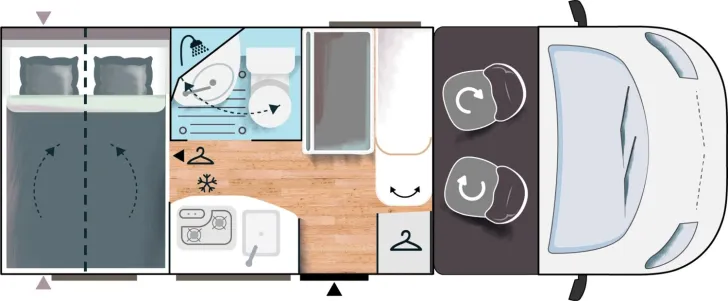 Grundriss Tag Challenger Teilintegriert S Break Edition S194 5,99m