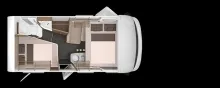 Grundriss Tag Knaus Van I 550 MF