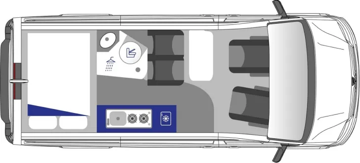 Grundriss Tag Westfalia Sven Hedin Premium 163 PS Automatik Navi*LED*ACC