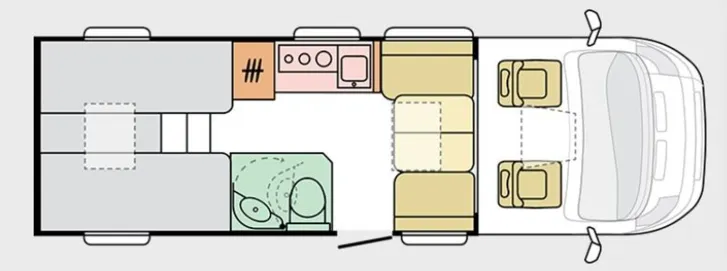 Grundriss Tag Adria Compact DL Solar|FRT|Autom.|ZV|Panorama-Fenster