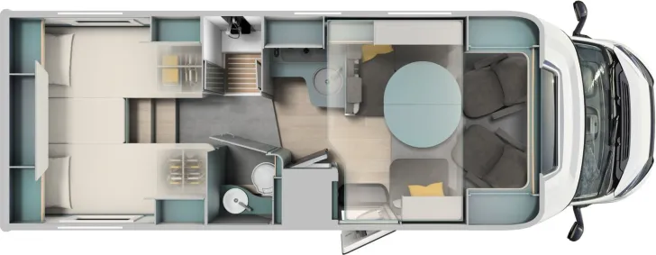 Grundriss Tag Laika Kosmo L 409 ** 22.000   Rabatt **