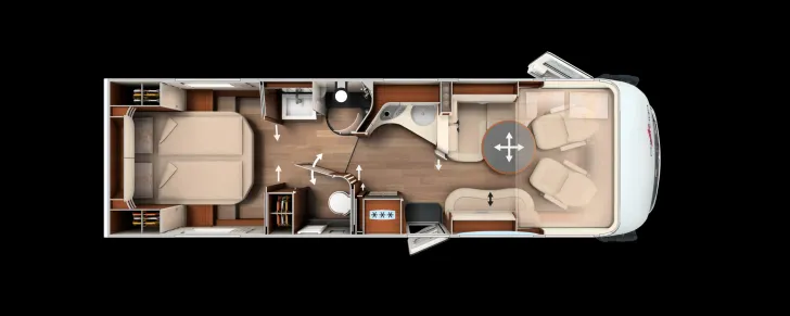 Grundriss Tag Carthago chic s-plus I 64 XL QB