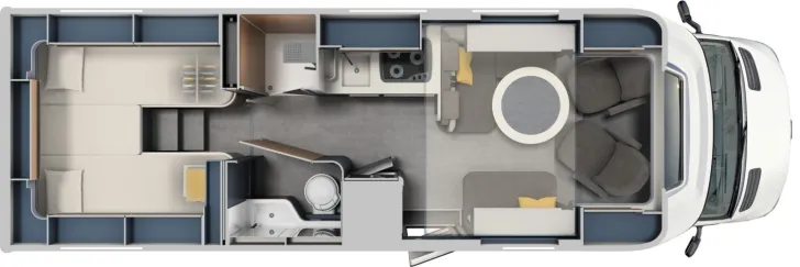 Grundriss Tag Laika Kreos MB L 5009 MB GÜMA Springdeal bis 31.05.2026