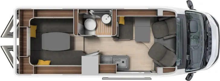 Grundriss Tag Laika Ecovip 645 // 17. 414  unter Listenpreis