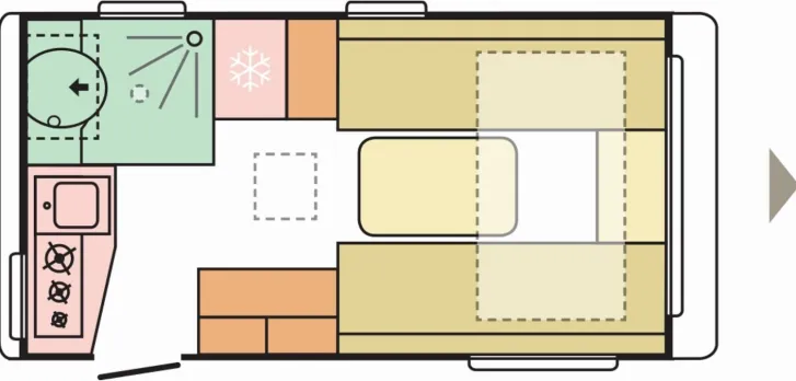 Grundriss Tag Adria Action 391 LH Sports SoundB|Combi4Hzg|AutarkVorb