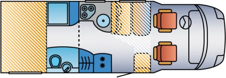 Grundriss Tag Hymer Tramp SL 694 Aktionswoche bis 15.11.