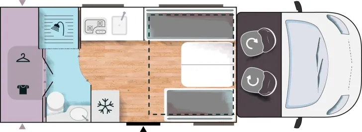 Grundriss Tag Challenger Teilintegriert Etape Edition 260 Arctic Navi
